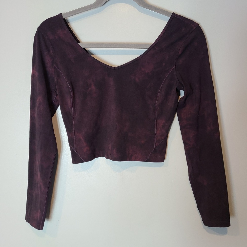Lululemon Align Long Sleeve Top Diamond Print Womens Size 10